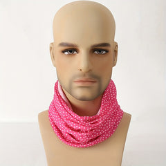 Pink Cycling Headscarf for Men with Print