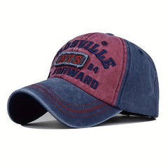 NYS Letter Embroidered Distressed Baseball Cap