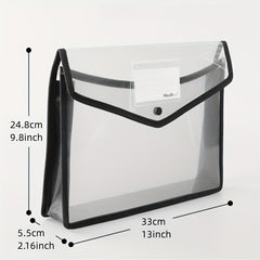 A4 Poly Envelope Expanding File Wallet Snap Closure Label Pocket