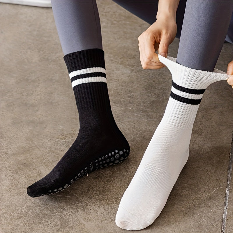Women's Non Slip Professional Calf Yoga Socks