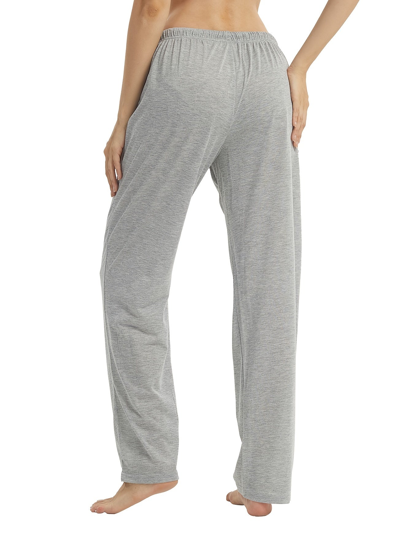 Women's Solid Pajama Pants Soft & Comfy Lounge Pants