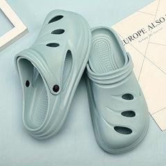 Men's Lightweight Comfy Clogs Hollow Out Non Slip Garden Shoes