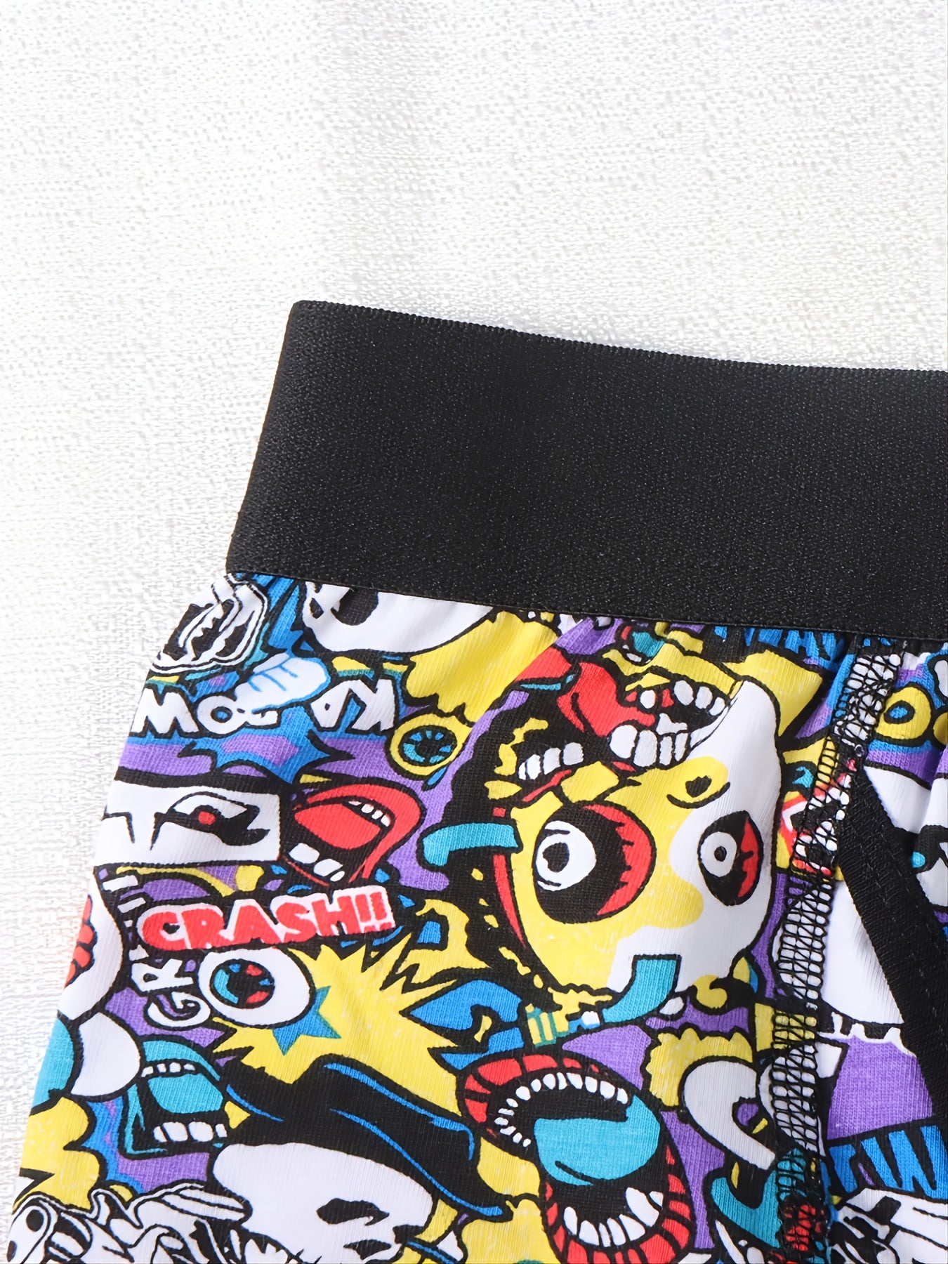 5pcs Boys Boxer Briefs Soft Cotton Cartoon Print Underwear