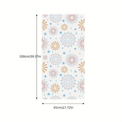 Stained Glass Privacy Film Non Adhesive Frosted UV Sun Blocking