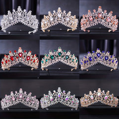 Baroque Wedding Crown Crystal Bride Tiaras Bridal Headpieces