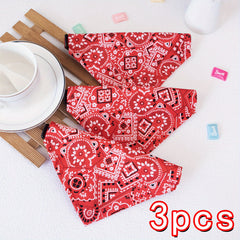 Floral Print Bandana for Small Pets Under 15lbs