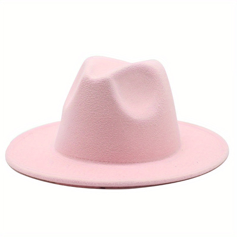 British Style Fedora Cap Unisex Trilby Hat Vintage Jazz Hats For Women & Men
