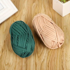 2pcs T-shirt Yarn High Elastic Fabric Soft Colored Yarn for DIY Crafts