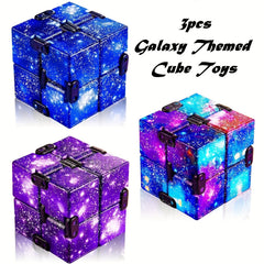 3pcs Cube Toy Sensory Stress Relief Infinite Cubes Hand Held Magic Toy