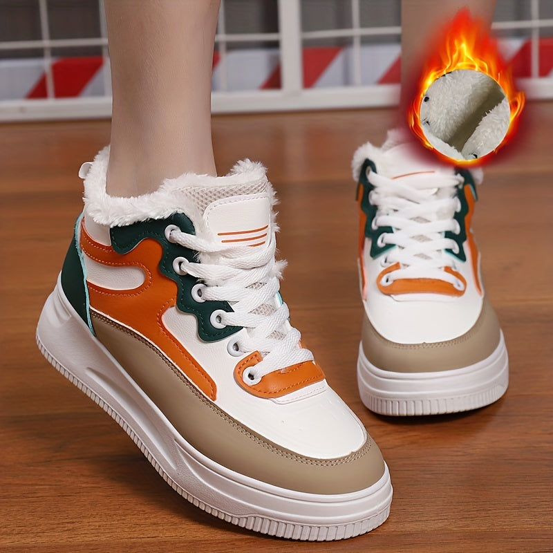 Women's High Top Platform Sneakers Winter Casual