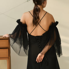 Long Veil Bride Sleeve Covers Double Layer Nylon Hand Wash Wedding Dress