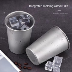 Outdoor Titanium Water Cup 300/500ml Portable Camping Drinkware