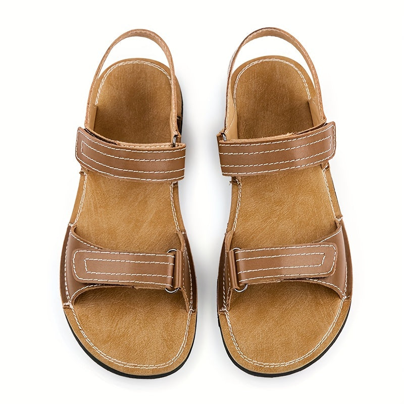 Men's Non Slip Sandals Hook And Loop Beach Shoes