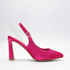 Women's Pointed Toe Buckle Strap Pumps