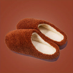 Women's Solid Warm & Comfy Slippers Soft Fleece Footwear