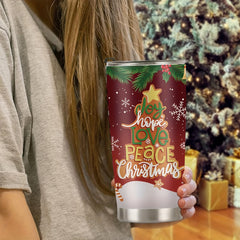 Christmas Pattern Stainless Steel 590ml Insulated Tumbler
