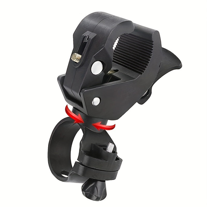 Universal Bike Front Light Holder 360 Rotating Flashlight