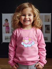 OERYUI Sweet Sheep Cloud Graphic Sweatshirt Kids Pullover