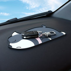 Cartoon Car Central Control Storage Mat Anti-slip Resistant Washable PVC