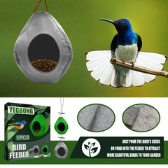 Hanging Felted Bird Feeder Outdoor Balcony Bird Feeder Wind Proof
