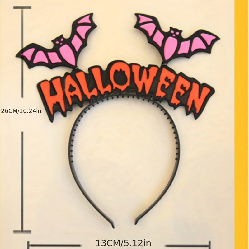 Halloween Hair Hoop Skull Bat Pumpkin Witch Hat Party Dressing Supplies