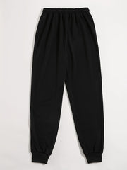 Los Angeles Solid Joggers Sweatpants For Winter & Fall