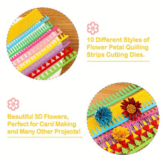 3D Spiral Flower Cutting Dies for DIY Scrapbooking Decorative Crafts