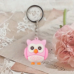 Cute Owl Bird Keychain PVC Cartoon Animal Pendant