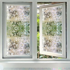 Small Flower Electrostatic Glass Window Film for Home Decor