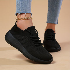 Breathable Lightweight Woven Shoes Non Slip Running Sneakers