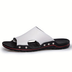 Men's Faux Leather Non Slip Sandals for Summer