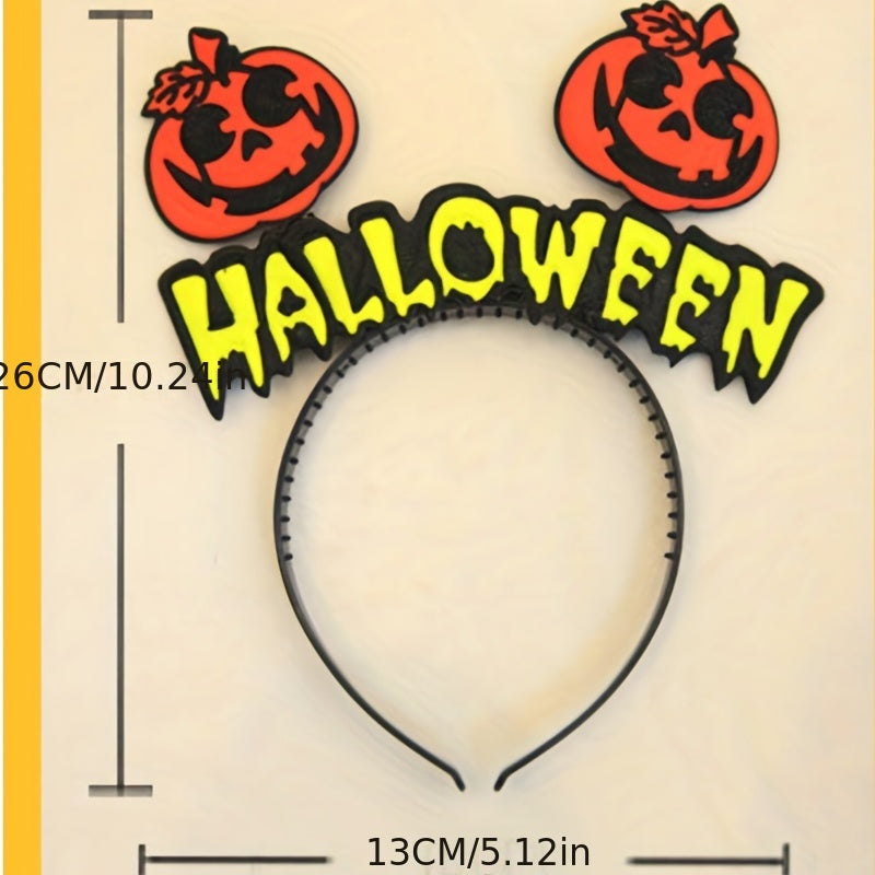 Halloween Hair Hoop Skull Bat Pumpkin Witch Hat Party Dressing Supplies