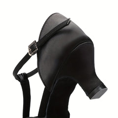 Women's Professional Latin Dance Shoes Medium Heel Lightweight & Comfortable