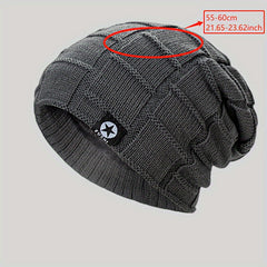 Men's Thick Padded Knitted Cap for Winter