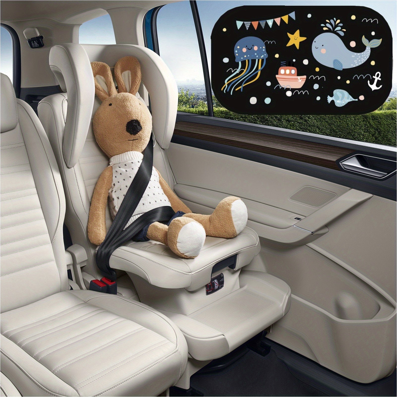 2 Pack Car Sunshade UV Protection Side Window Sun Shades