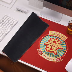 Oversized Red Festive Wrist Pad Mouse Pad Keyboard Hand Rest Table Mat