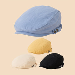 Adjustable Summer Casual Plain Peaked Cap for Men