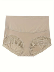 Contrast Lace Tummy Control Panty