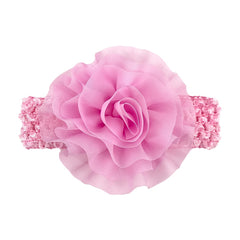 Chiffon Flower Baby Headscarf for 0-2 Year Olds