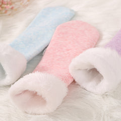 5 Pairs Mixed Fuzzy Mid Tube Socks Women's Stockings & Hosiery