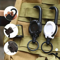 Retractable Key Ring Multifunctional Key Chain Buckle Telescopic