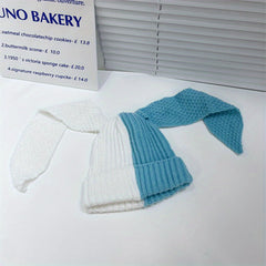 Unisex Knitted Hat With Long Ears for Outdoor Activity