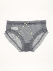 3 Pack Plus Size Panties Set Women's Plus Contrast Lace Underwear