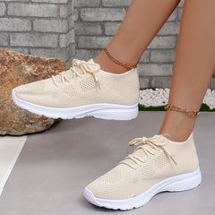 Women's Comfort Lace-up Mesh Weaving Athletic Sneakers