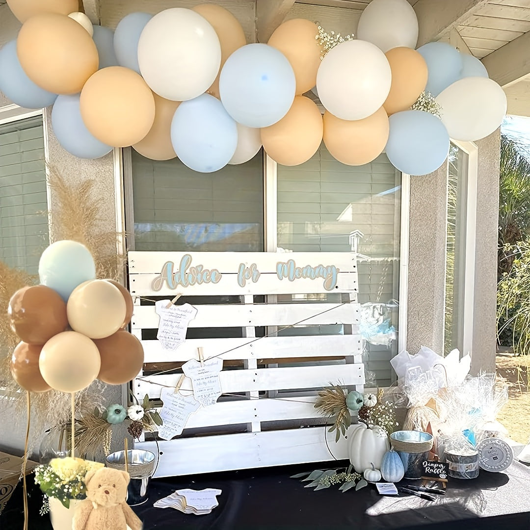 40pcs Brown Blush Latex Balloons Neutral Balloons for Gender Reveal Wedding