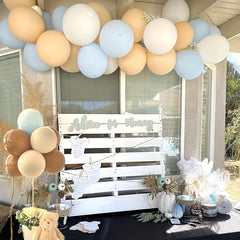 40pcs Brown Blush Latex Balloons Neutral Balloons for Gender Reveal Wedding