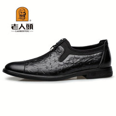 LAORENTOU Men's Leather Casual Business Shoes