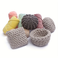 Chunky Knit Yarn Velvet Bulky Big Cotton Tube Thick 17 6oz
