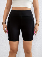 Tummy Control High Rise Biker Shorts with Pockets