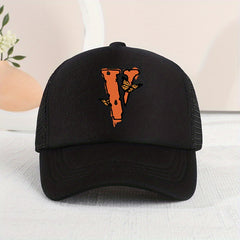 Children's Mesh Print V Baseball Cap Breathable Duck Tongue Cap